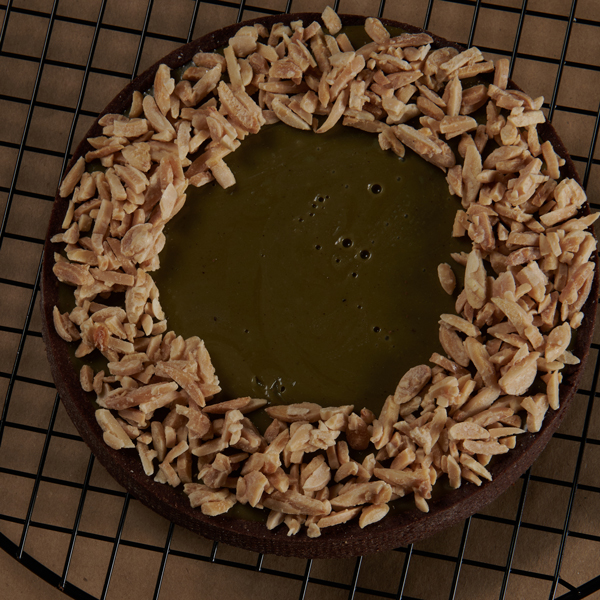 Tarta de pistacho y almendra