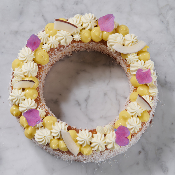 Tarta de coco y limón