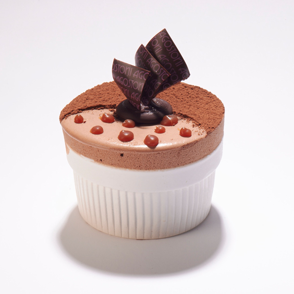 Soufflé ghiacciato al cioccolato e caramello