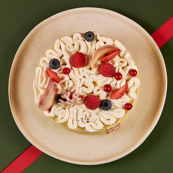 Tarta blanca Navidad