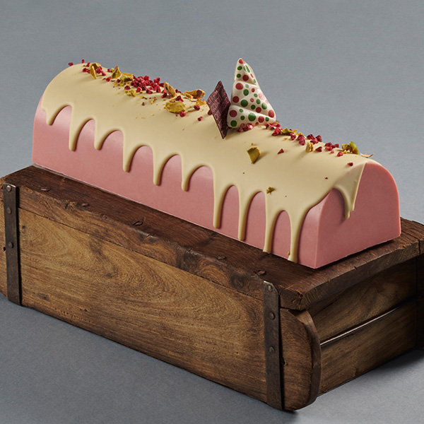 Turrón Crujiente de Frambuesa y Pistacho