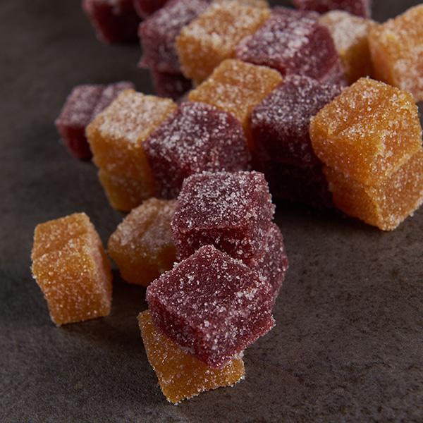 Gelatina de Mango, Fruta de la Pasión y Frambuesa